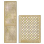 Diagonální borovicová dvířka – surová / neošetřená - Obrázek 2