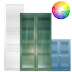 Otevřená lamelová dvířka – barevně lakovaná