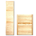 Panelová dvířka ze surového borovicového dřeva