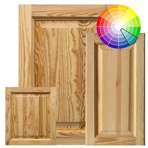 Fronty-kasetonowe-kolor Kazetová dvířka z borovicového dřeva – barevně lakovaná - Obrázek 1