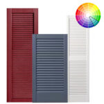 Uzavřená lamelová dvířka – barevně lakovaná