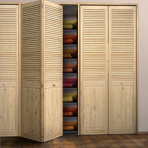 lamelowo-kasetonowe-surowe 4 Kazetová dvířka s lamelami ze surového borovicového dřeva - Obrázek 1